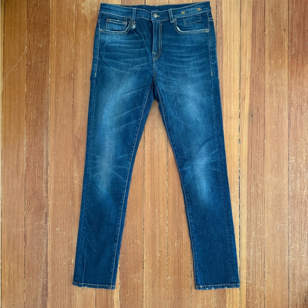 R13 Women's Dark Slouch Skinny Jeans